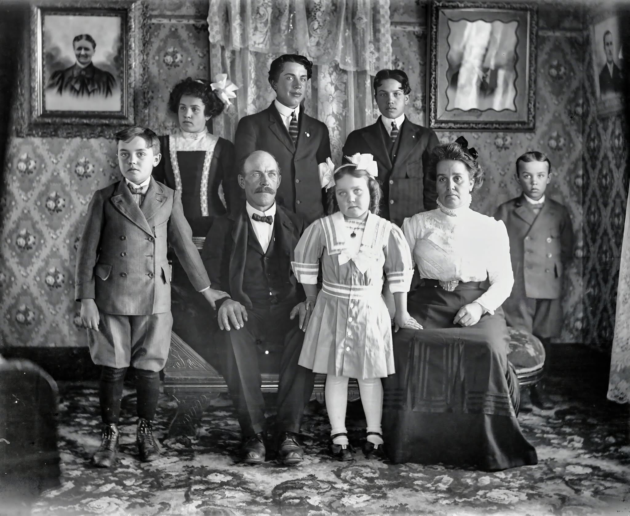 Original old photo before restoration